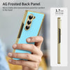 For Samsung Galaxy Z Fold5 Integrated AG Frosted Vacuum Plating Phone Case(Ice Blue)