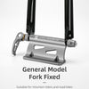 CYCLINGBOX BG-0171 Bike Aluminum Portable Quick-Removal Front Fork Fixed Frame Rear Hanging Frame Car Top Fixture Equipment(Black)
