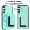 For Samsung Galaxy A34 5G CX01 Detachable Magsafe Magnetic Card Bag Phone Case(Mint Green)