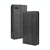 For Alcatel 1V (2019) without Fingerprint Hole Magnetic Buckle Retro Crazy Horse Texture Horizontal Flip Leather Case with Holder & Card Slots & Photo Frame(Black)