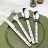 4pcs /Pack Christmas Knife Fork And Spoon Set Cartoon Cutlery Gift Box(Spoons)