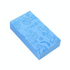 Baby Shower Spa Bath Square Sponge Body Cleaning Scrub(Blue)