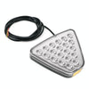 DC12V 1W Car Triangle Highlight Brake Lights Reversing Light with 20LEDs SMD-3528 (Transparent)
