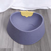 Grey Strawberry Cat Bowl - Anti-Slip, Food-Safe PP