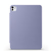 For iPad Pro 12.9 2022 / 2021 / 2020 Fixed Buckle Magnetic Deformation Leather Tablet Case(Lavender Purple)