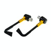 2 PCS Universal 22mm Shockproof Protection Rod CNC Horn Shape Handbrake Motorcycle Modification Accessories(Gold)