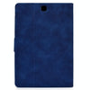 For Samsung Galaxy Tab A 9.7 T550/T555C Cowhide Texture Horizontal Flip Leather Case with Holder & Card Slots & Sleep / Wake-up Function(Blue)