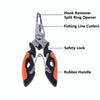 HENGJIA QT013 Multifunctional Stainless Steel Jaw Fishing Pliers Scissors Hook Removal Tool Line Cutter Fishing Tackle