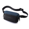 HAOSHUAI 2111 Men Chest Bag Outdoor Travel Waist Bag Minimalist Shoulder Bag(Dark Blue)