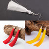 3 Pairs Women Boho Fashion Long Tassel Earrings(Yellow)