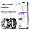 R9 SIZE 8 Smart Ring, Support Health Monitoring / Gesture Control / Somatosensory Games(Black)