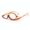 Makeup Presbyopic Glasses Monolithic Reading Glass Magnifying Glass, Degree: +200(Tea Color)