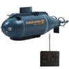 Children 2.4G Electric Six-Way Mini Submarine Model Boy Playing In Water Remote Control Boat Nuclear Submarine(Blue)