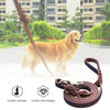 250cm Leather Dog Leash | Braided, Durable & Comfortable | Iron Hook