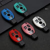 For Mercedes-Benz C-Class 3-button B Version Car TPU Key Protective Cover Key Case with Key Ring (Red)