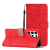 For Samsung Galaxy S25 Ultra 5G Skin-feel Stitching Leather Phone Case(Red)