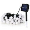 Ball Shape 30 LEDs Outdoor Waterproof Christmas Festival Decoration Solar Lamp String(White)