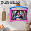 For Samsung Galaxy Tab S8 Boxing Series Kickstand EVA Shockproof Tablet Case with Shoulder Strap(Rose Red Blue)