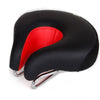 Noseless Bicycle Saddle Mountain Bike Thickened  Soft Cushion(Red)