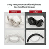 For Beats Studio Pro Headphones Silicone Ear Cushion + Headband Cover Set(Black)