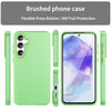 For Samsung Galaxy A55 5G Frosted Translucent TPU Hybrid PC Full Coverage Phone Case(Green)