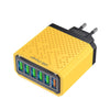 6-Ports Multifunctional Quick Charging USB Travel Charger Power Adapter, Model: Yellow EU Plug