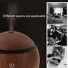 LM-X1 USB Rechargeable Wood Texture 3W Ultrasonic Aroma Air Humidifier