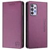 For Samsung Galaxy A32 5G / M32 5G RC01 Dual-Folded Magnetic Suction RFID Leather Phone Case(Violet)