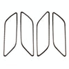4 PCS Car Carbon Fiber Inner Armrest Decorative Frame for Audi A3 2014-2018