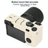 For Sony ILCE-7CM2 / A7C II / A7CR Litchi Texture Soft Silicone Protective Case(White)