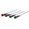 2pcs Car Modification Horn Switch Universal Button Modification Small Switch(Red Button)