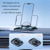 3 In 1 Multifunctional Car Phone Holder Dashboard Bracket Decoration(Black)