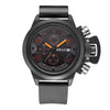BAOGELA 1606 Small Three-pin Luminous Chronograph Silicone Strap Quartz Watch For Men(Orange)