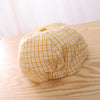 MZ9741 Embroidered Letter Lattice Hat Children Autumn Simple Beret, Size: Around 48cm(Gray)