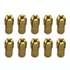 10 PCS Three-claw Copper Clamp Nut for Electric Mill FittingsBore diameter: 1.0mm