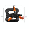Three-prong Sprinkler Garden Lawn Rotating Sprinkler(Orange)