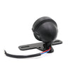 Universal Retro Waning Tail Light Motorcycle Modified Rear Tail Light Brake Light(Black)