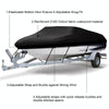 210D Waterproof Boat Cover Speedboat Towed Fishing V-Shaped Boat Cover Rain And Sun Protection Cover, Specification:  17-19FT 600x310cm