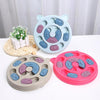 Slow Feeder Dog & Cat Bowl - Interactive Puzzle Plate (Blue)