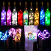 10 PCS LED Wine Bottle Cork Copper Wire String Light IP44 Waterproof Holiday Decoration Lamp, Style:2m 20LEDs(Pink Light)