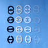 100 PCS Underwear Accessories Bra Non-slip Buckle Invisible Buckle, Style:Oval(Clear)