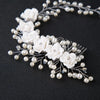 Women Hair Comb Bride Wedding Hair Clip Handmade Flowers Beads Decoration Ladies Hairs Accessories
