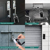 Wall Mounted Key Safe Box - Weatherproof Aluminium Alloy (Silver/Black)