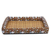 Cooling Pet Mat - Breathable Linen & Rattan (M, 50x40cm)