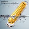 VGR V-057 8W USB Metal Professional Oil Head Push White Hair Clipper