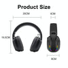 Bluetooth 5.4 Head-mounted RGB Wireless Bluetooth Gaming Headset(Grey)