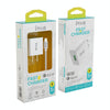 IVON AD-35 2 in 1 18W QC3.0 USB Port Travel Charger + 1m USB to 8 Pin Data Cable Set, US Plug(White)
