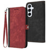 For Samsung Galaxy A26 5G Side Buckle Double Fold Hand Strap Leather Phone Case(Red)