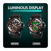 SKMEI 1725 Three Time LED Digital Display Timing Luminous Electronic Watch(Black)