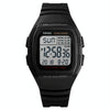 SKMEI 1278 Fashionable Outdoor 50m Waterproof Digital Watch Student Sports Wrist Watch Support 5 Group Alarm Clocks(Black)